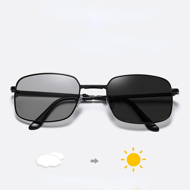 Sun Glasses Men Folding Sunglasses Photochromic Sunglasses UV400
