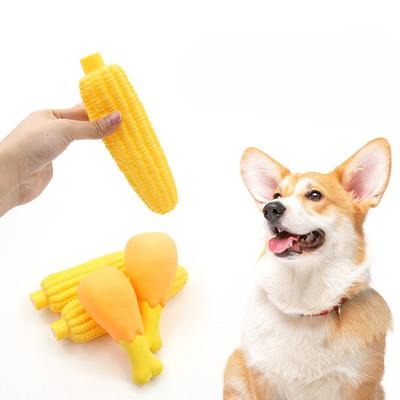 Dog Toys, Sound-making Chicken Leg Rubber Simulation Sound-making Toys, Teeth Cleaning and Grinding Toys
