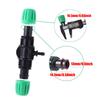 16mm PE Pipe Connector Set 10Pcs Straight Elbow Tee Locked Valve for Garden Agriculture Automatic Watering System