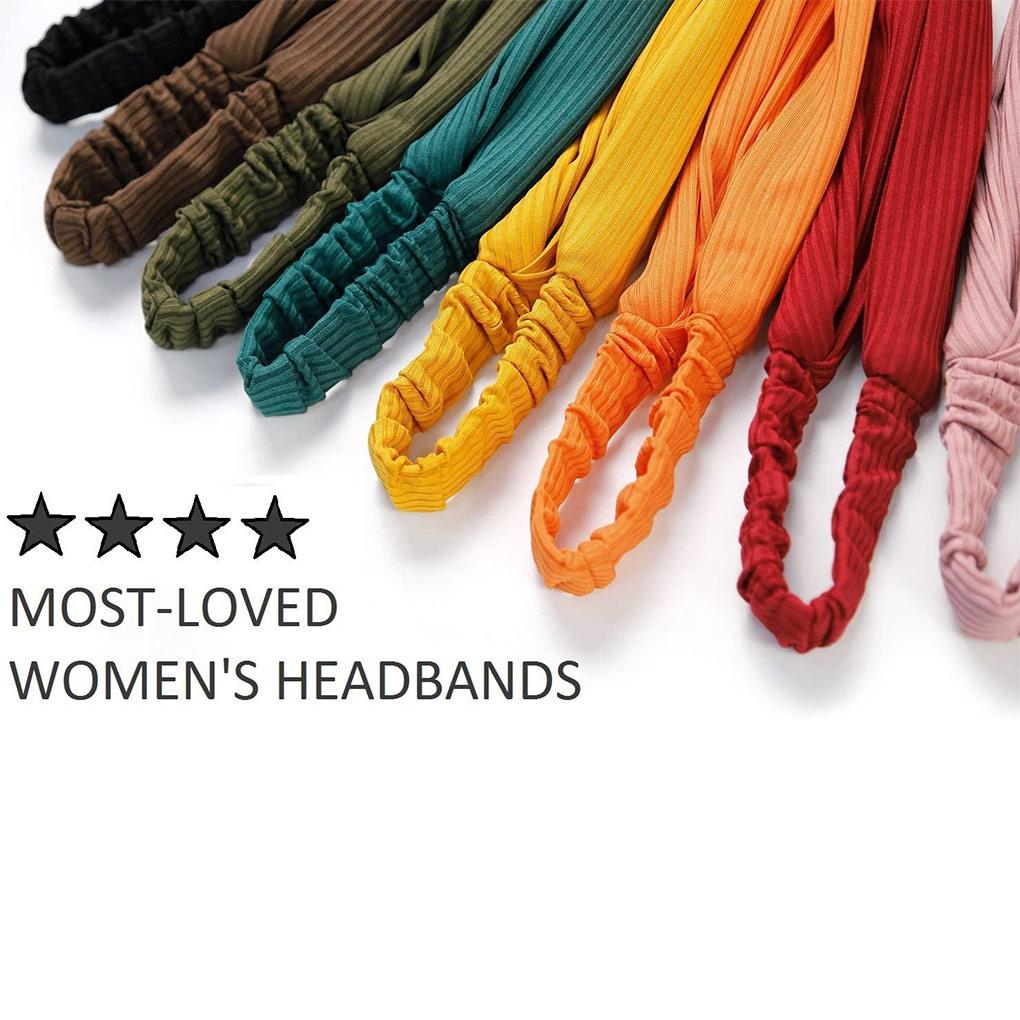 Woman Headbands Sports Running Knitted Elastic Hairbands Bandanas Hair Bands Solid Color Headband Head Wrap Accessories