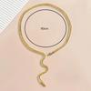 Exaggerated Metal Snake Winding Collar Y-Shaped Necklace Bracelet Set Adjustable Personality Niche