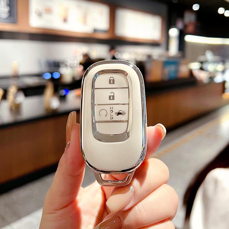 Compatible Key Cover for 2023 Honda 11th Gen Civic 11CRV - Stylish High-End Shell with Buckle