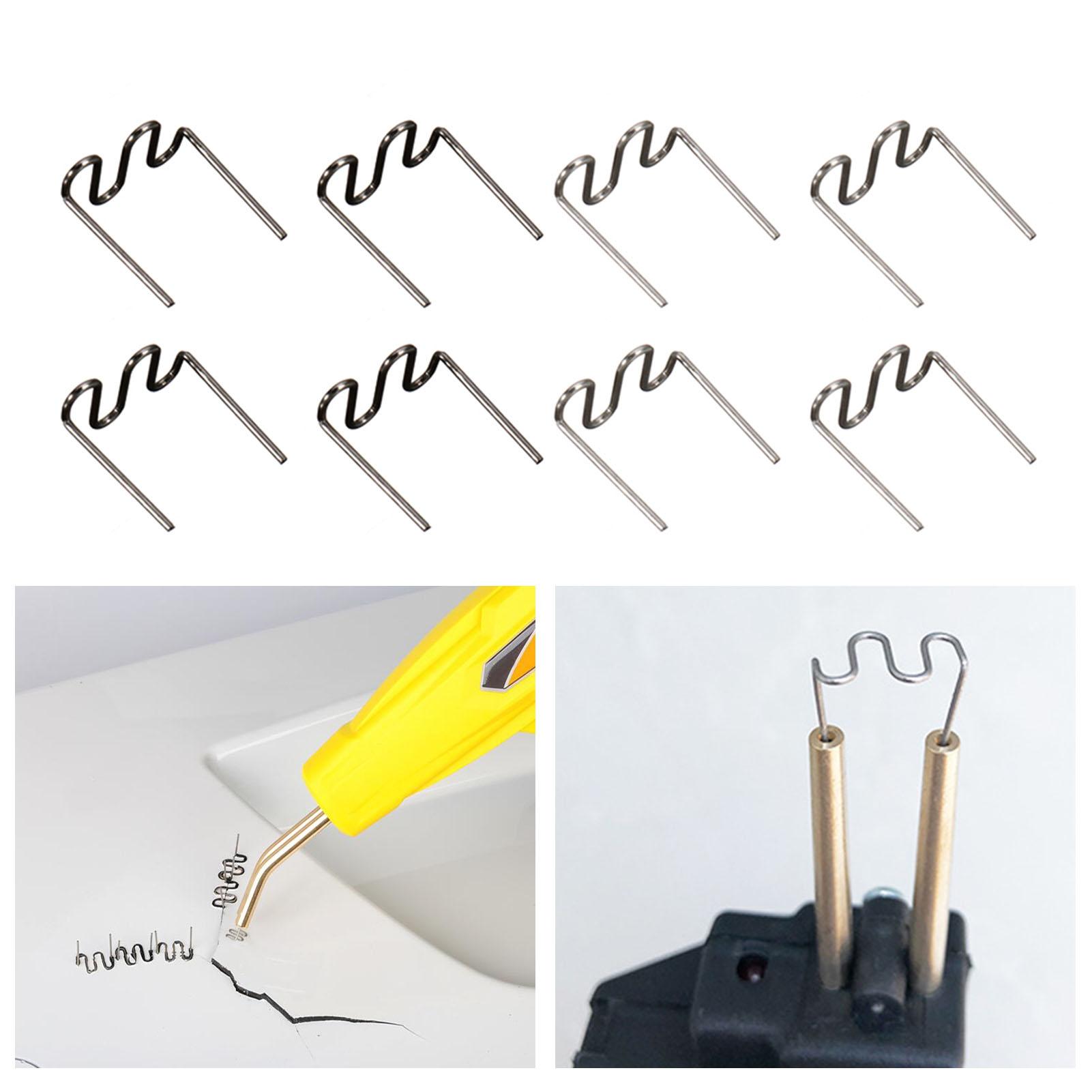 

500 шт. Машина для ремонта пластика Сварка Горячий степлер Предварительно нарезанные волны Скоба 0,6 мм 0,8 мм Большие волны 0.8mm big waves серебряный