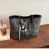 Casual Commuting Retro Large-capacity Tote Bag Women's 2026 New Spring and Summer Versatile Popular PU Texture Shoulder Bag