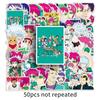 50 Waterproof "The Disastrous Life of Saiki K" Stickers for Decoration