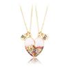 Children's Oil Rainbow Love Necklace BFF Good Friend Set Necklace Female Light Luxury Girlfriend Necklace