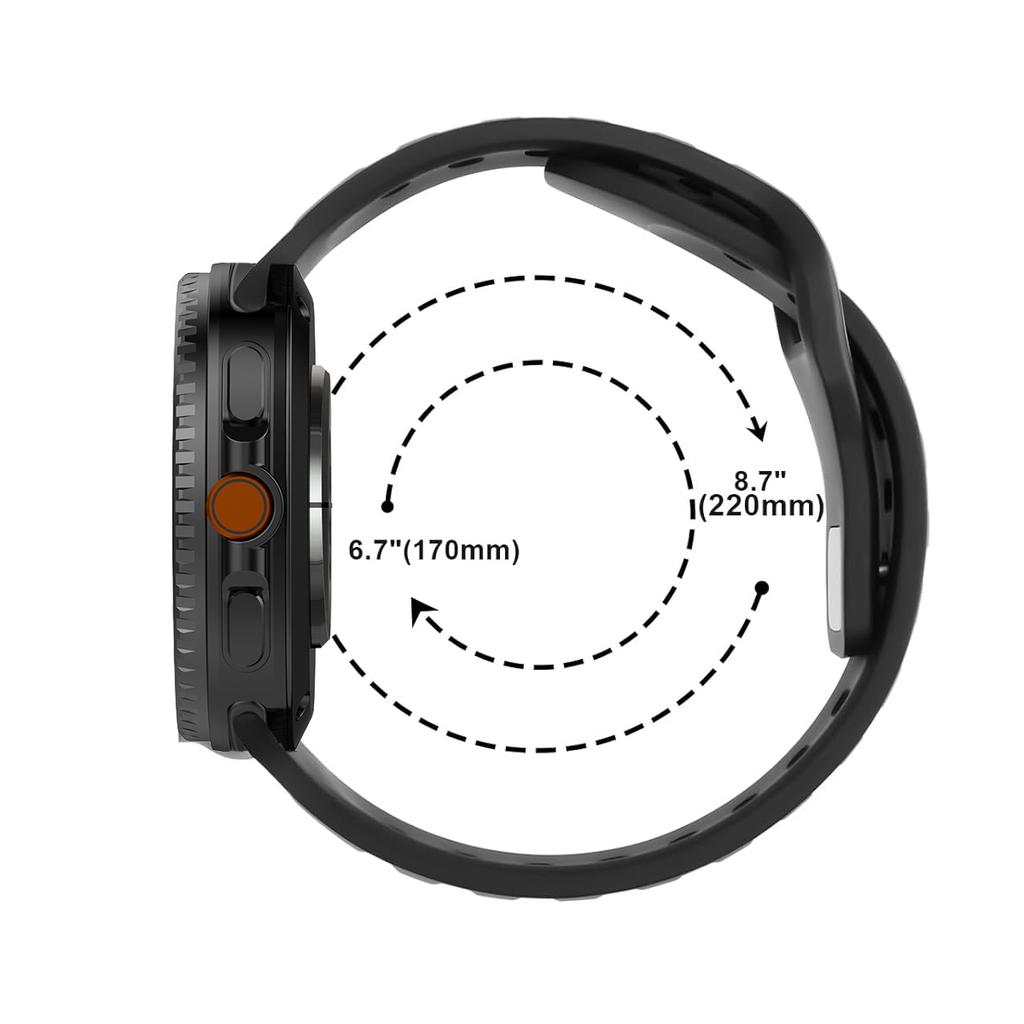 For Samsung Watch 8 Strap Soft Silicone Galaxy Watch 8 Classic Watchband Replacement 46MM 44MM 40MM No Gaps Galaxy Watch8 Correa