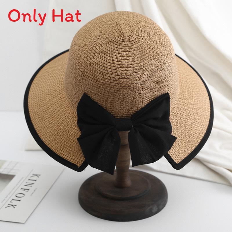 Summer Straw Hat For Women Wide Brim Sun Protection Breathable Outdoor Fashion Hat