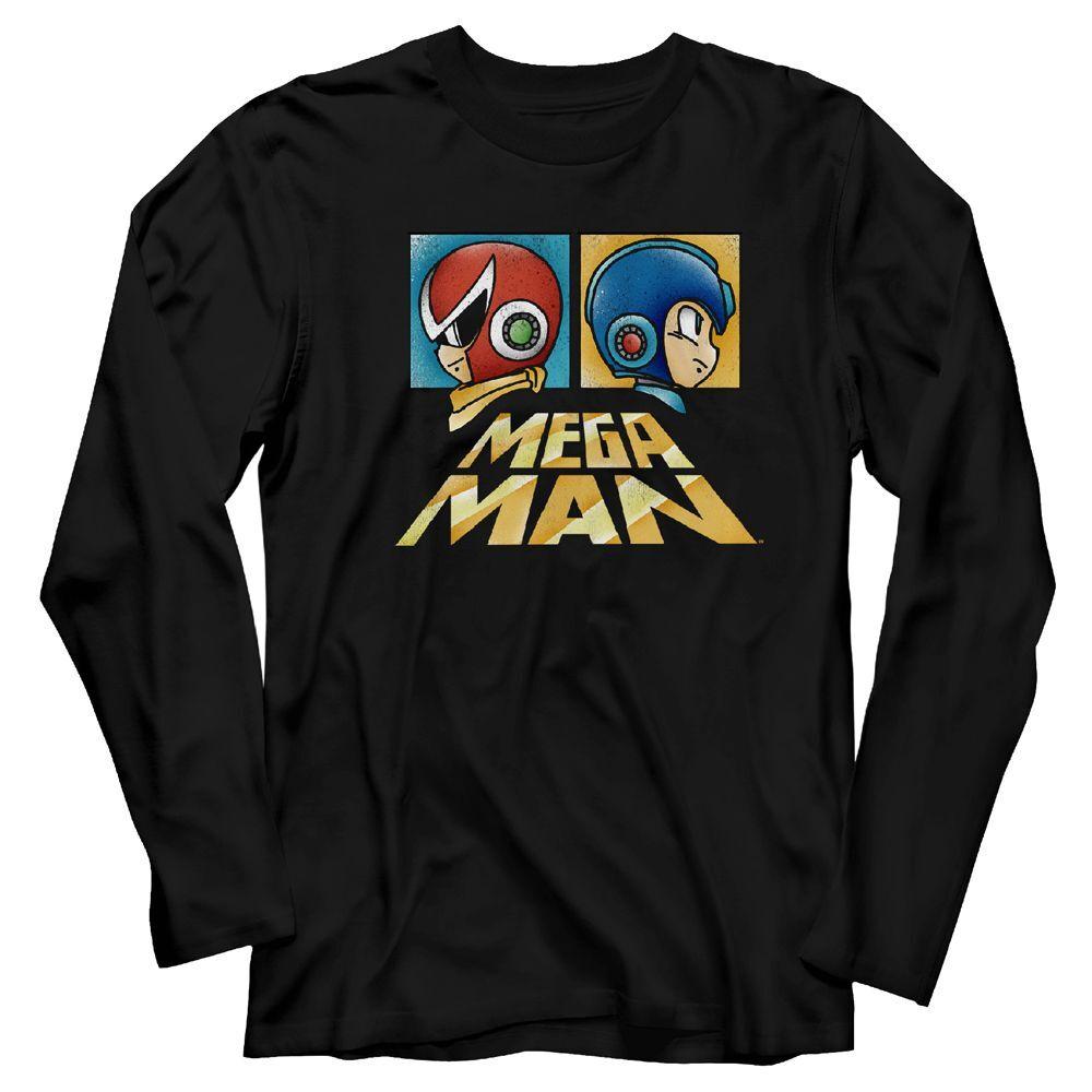 Mega Man Boxy Black L/S Gaming Shirt XXXL