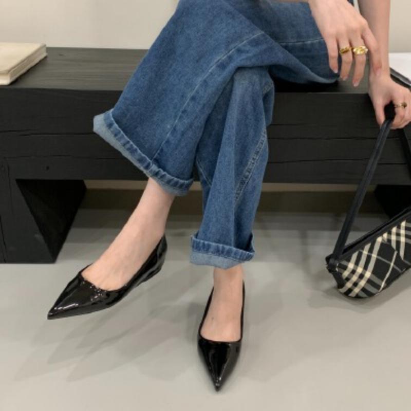 Women's Shoes Design Sense Niche Single Shoes Women's Summer Light Mouth Versatile Not Tired Feet Soft Leather Not Grinding Feet Nude High Heels