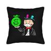 Alec Monopoly B Lucky Dragon Pillow Case  Graphic Pillow Cover Retro Trendy Cushion Cover For Sofa Couch Bed Living Room