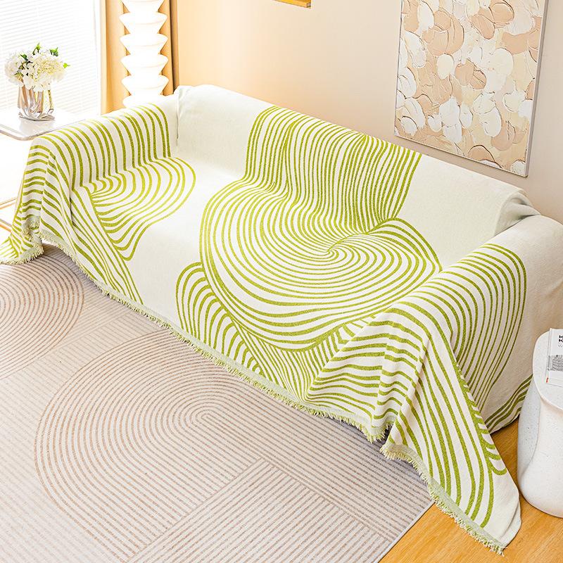 סגנון פשוט ארבע עונות אוניברסלי שאנל פוקה מגבת ספה הכל כלול אוניברסלי כיסוי ספה מקשה אחת צמר לא נדבק