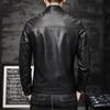 New Men's Leather Jacket With Plush And Fashionable And Slim Fitting Motorcycle Leather Jacket Washed PU Leather Men's Jacket