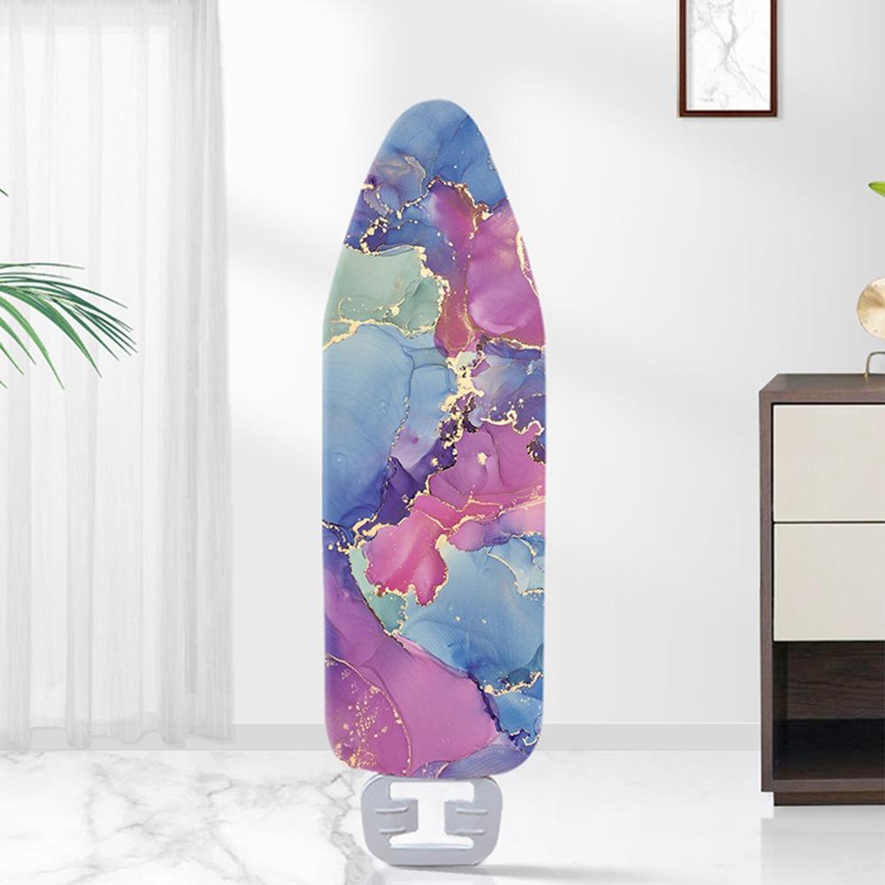 

140*50cm Ironing Board Cover Elastic Thickened Ironing Board Cloth Marble Pattern Stain Resistant Ironing Heat Shield