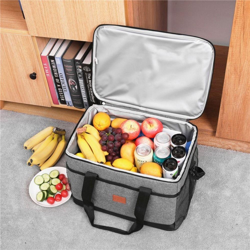 Leak-proof Insulated Lunch Bag Collapsible Picnic Cooler Bag Durable Food Thermo Bag  Work Office