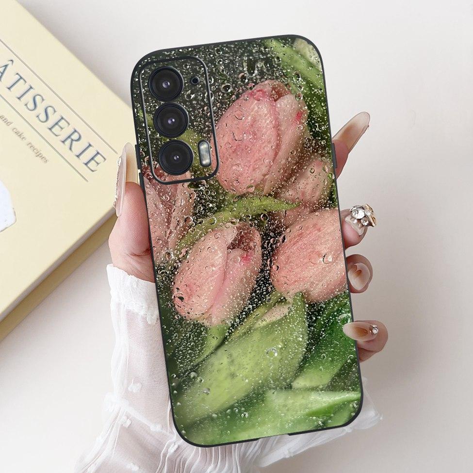 For Edge 20 20Pro 20Lite Phone Cover For Motorola Edge 20 Pro Case Silicone Luxury Fashion Love Cute Cat Girl Funny Cool Painted