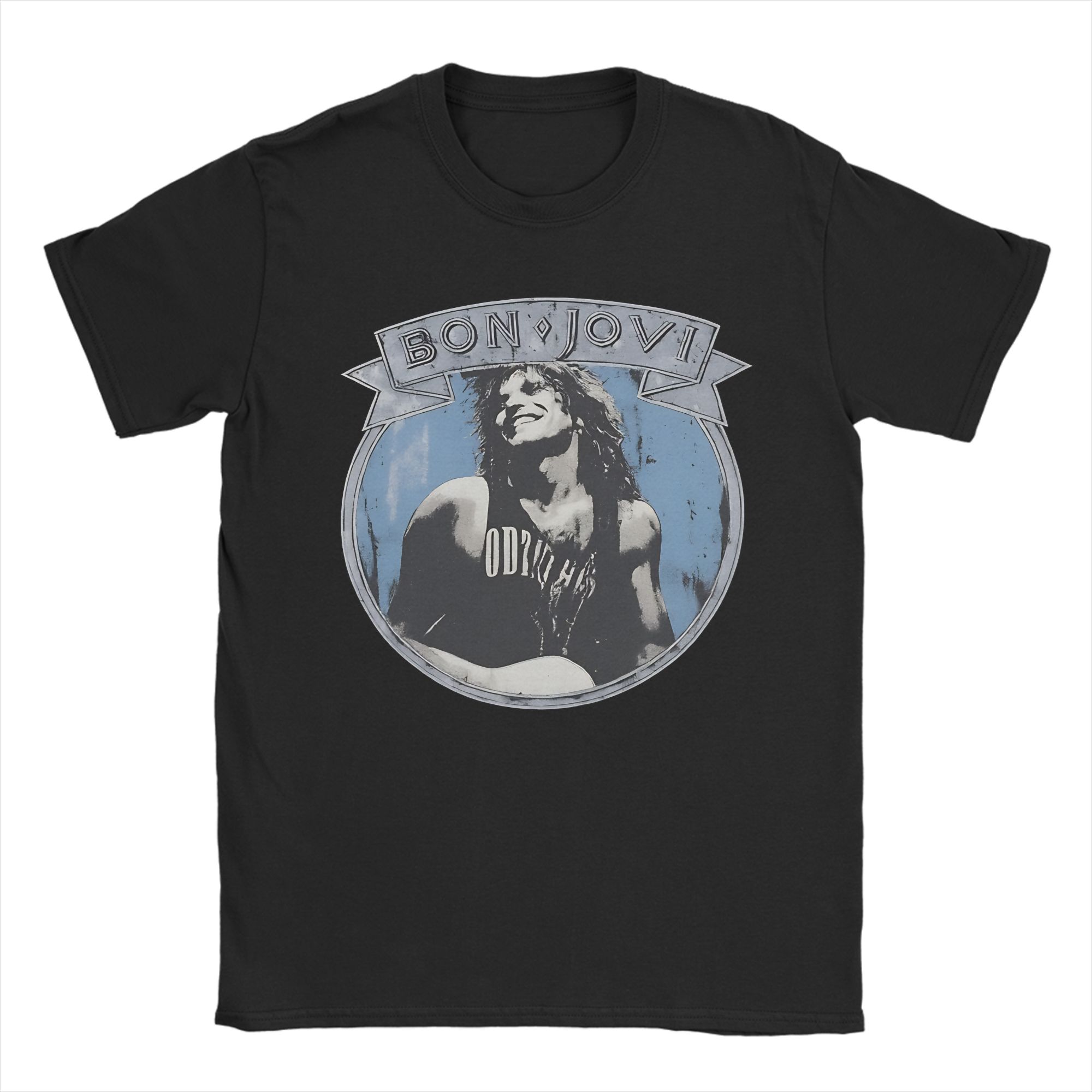 Bon Jovi vintage retro rock band graphic T-shirt S