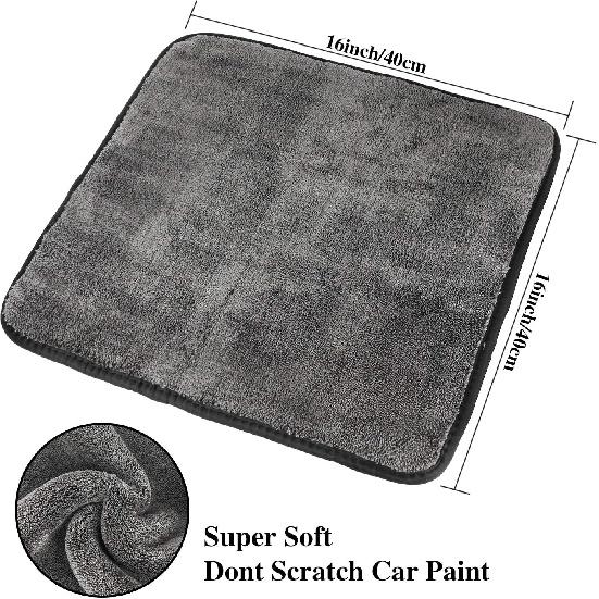 GTF Microfiber Car Cleaning Cloths, Upgraded 1200gsm Ultra-Thick Cars Drying Towel Microfiber Cloth for Car and Home Polishing Washing and Detailing