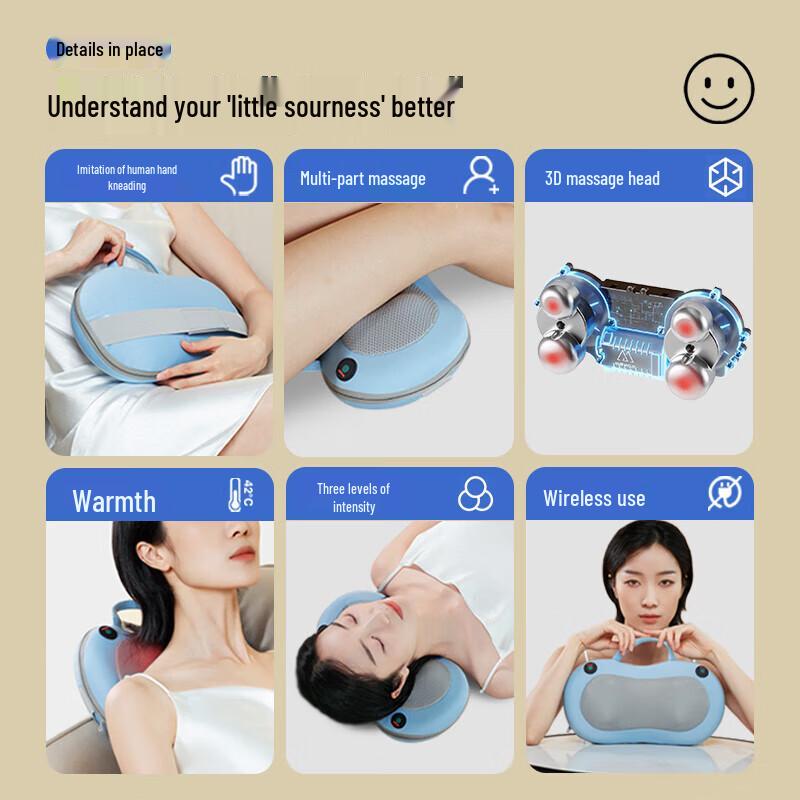 Mijie M3 Portable Neck & Back Massager Pillow
