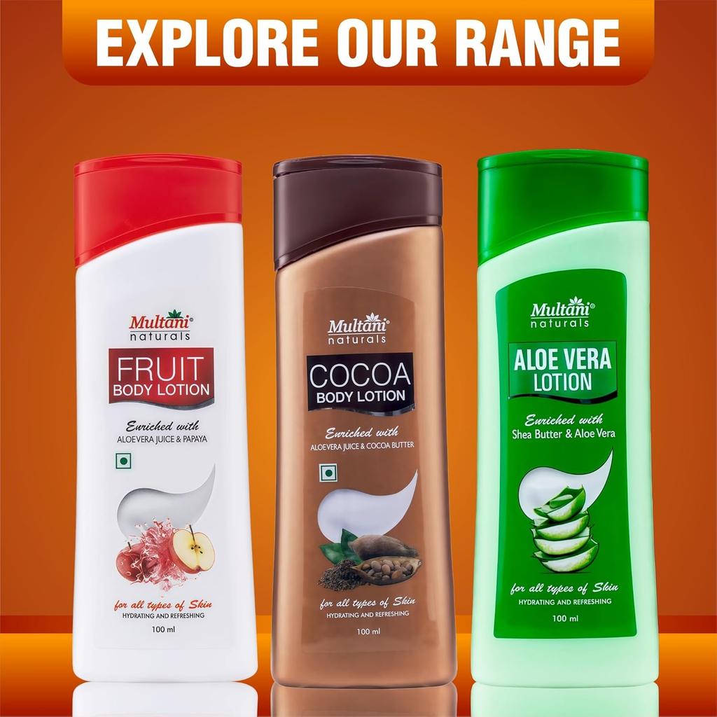 Multani Naturals Almond & Honey Body Lotion 400 Ml Pack of 1 Hydrating Face & Body Moisturiser for Soft Smooth Skin