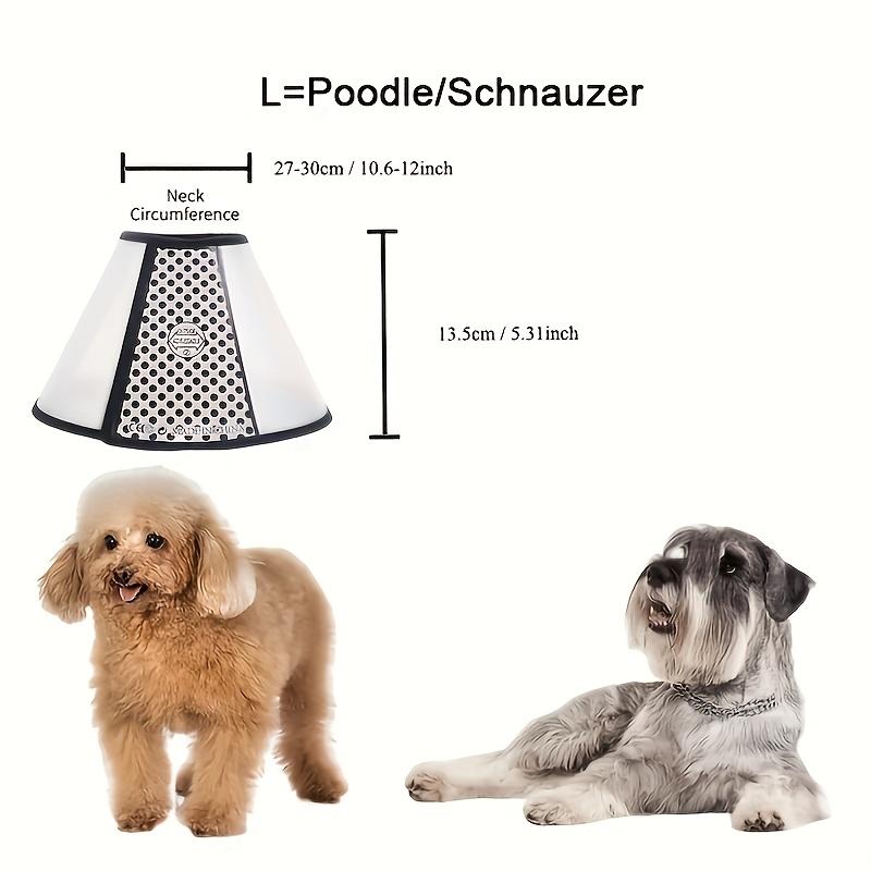 1pc Adjustable Soft Pet Collar for Cats Scratch & Bite Resistant, Comfortable Recovery Cone with Black Trim, White PP Material
