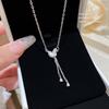Gentle High-grade Exquisite Pendant New Style Minority All-match Clavicle Chain Tassel Necklace Accessories for Women