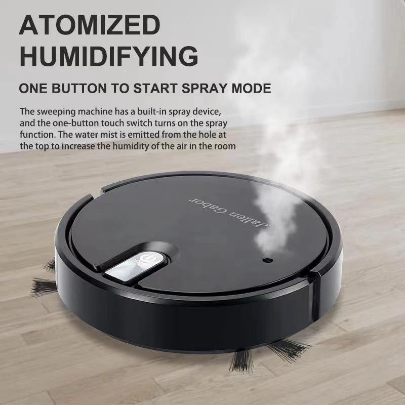 Smart 3-in-1 Robotic Vacuum Cleaner: Rechargeable & Compact Home Appliance
