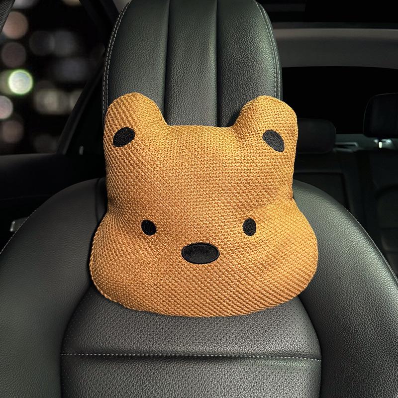 Cuscino per Sedile Auto in Lino - Design Universale Cane Carino per Donne, Tappetino Rinfrescante per Geely Xingyuan, Uso in Tutte le Stagioni