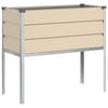 Ivory Plant Pot 100 X 45 X 90 Cm Galvanized Steel
