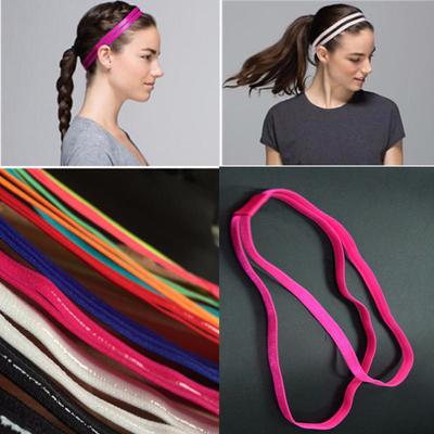 Moda Kadın Kız Çift Bant Kaymaz Spor Yoga Elastik Kafa Bandı Hairband