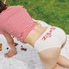 Japanese-Inspired Red Cat Skull Cartoon Mid-Waist Cotton Women's Sporty Fashion Panties