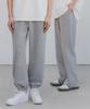 ALVINCLO [2Pack] Plain Double Cotton Fleece-Lined Joggers / Semi-Wide Training Pants 2-Piece Package (Type A)
