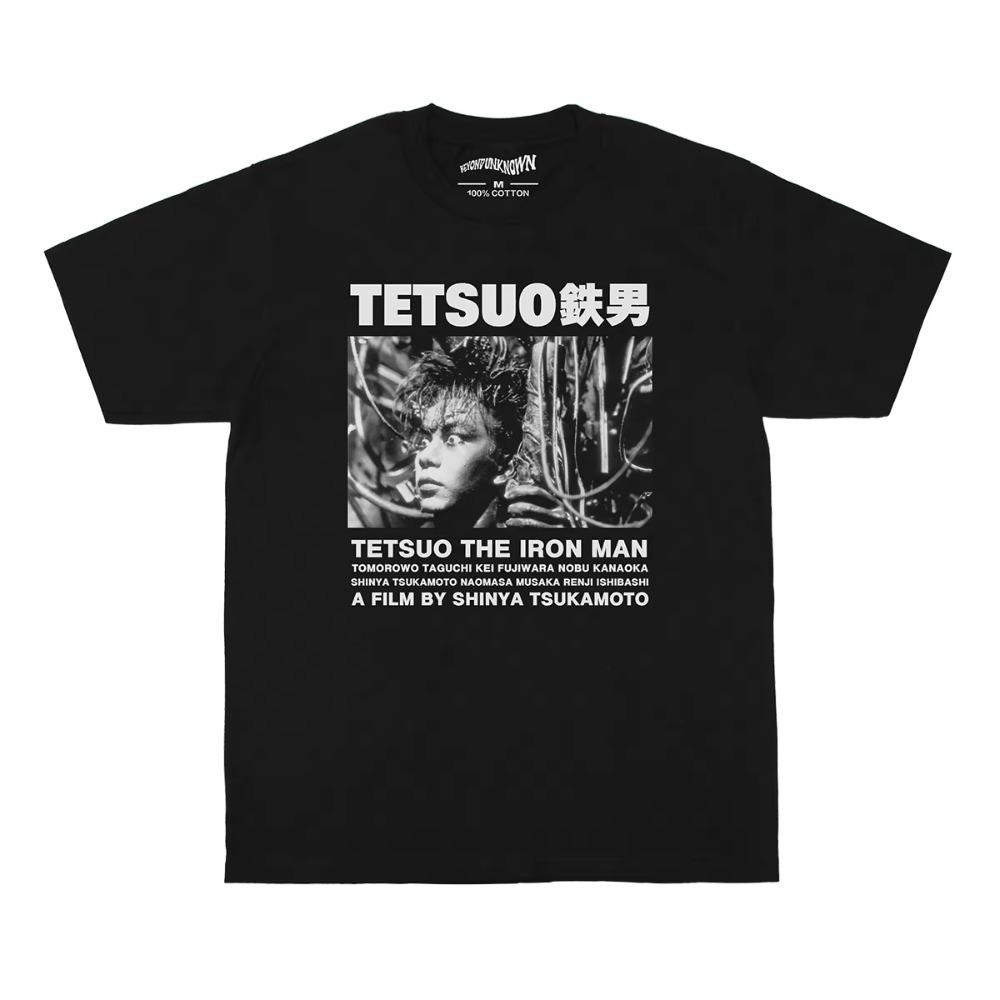Tetsuo T-Shirt The Iron Man Japanese Movie Crazy Thunder Road Bullet Ballet Burst City Washed Cotton Casual Top 4XL
