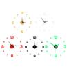 Luminous Arabic Numerals Clock Modern Design Battery Powered Silent Decorative 3D DIY Wall Clock for Living Room