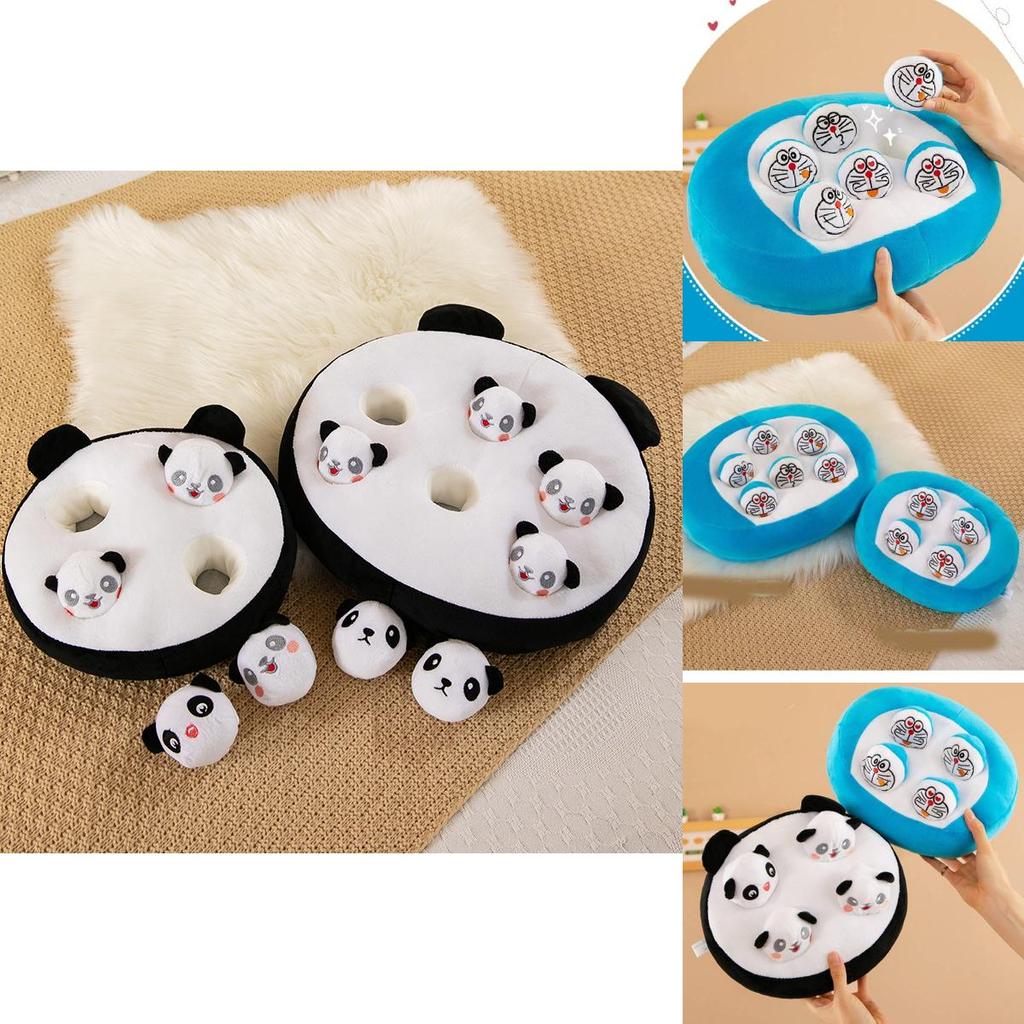 Frühkindliches Karotten-Stofftier Für Kinder Mit Entzückenden Panda- Und Doraemon-Designs Und Kurzem Plüschstoff