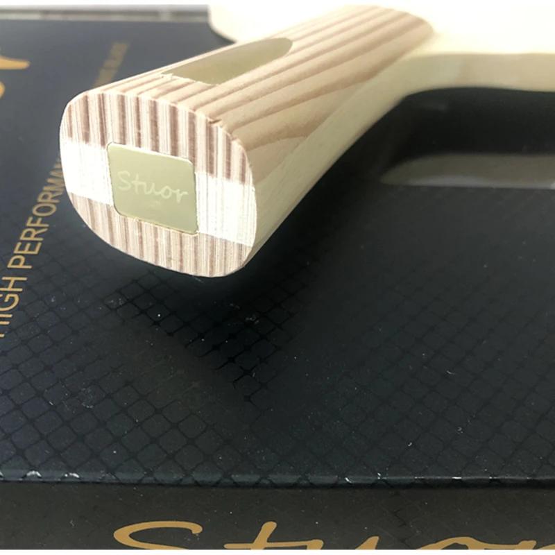 Stuor Single Hinoki 1-lagig Hinoki Speed 90 Tischtennis Schläger Ping Pong Holz Massive Zypresse OFF-