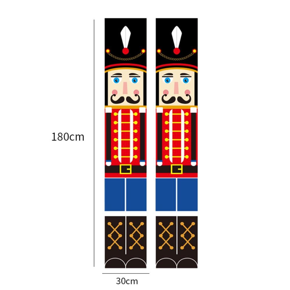 Oxford couplets, nutcracker door ornaments, Christmas decorations, home decor props