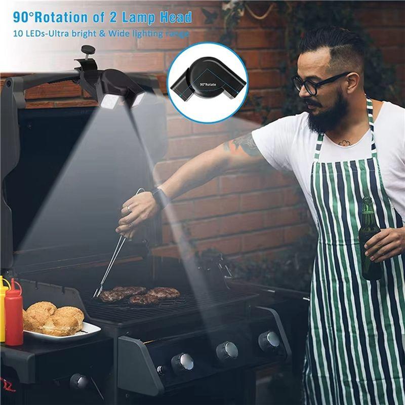 ABIY Flexible Rotatable LED Grill Light For BBQ-Super-Bright Multifunctional Heat Lamp Ideal For Night Fishing