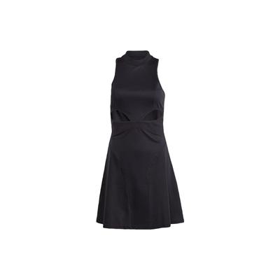 X Rui Zhou Collaboration FW23 Einfarbiges, taillenbetontes, hohles Design, ärmelloses Sportkleid Damenkleider Schwarz IU0168