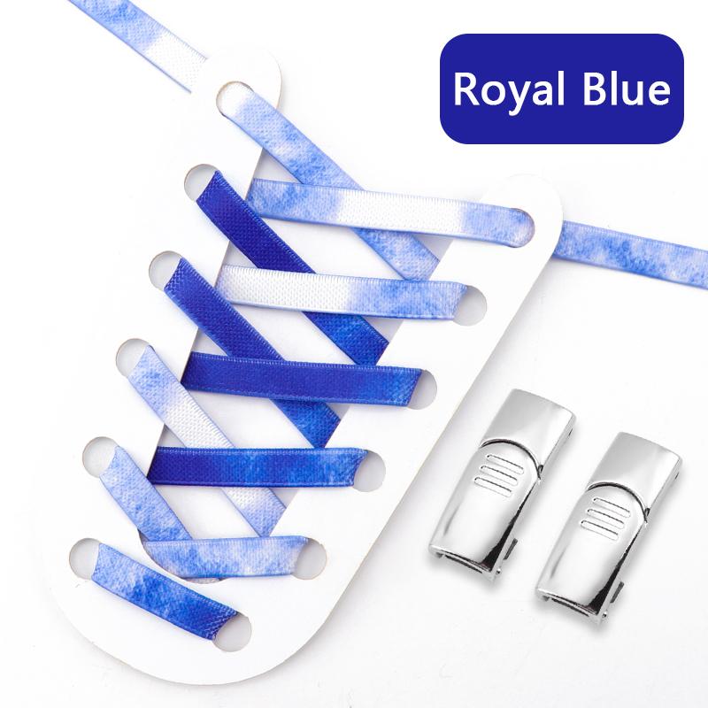 1Pari Magnetic Lock No Tie Shoe Laces Rainbow Elastic Laces Sneakers Adults Kids 8MM Wide Flat Shoelaces Rubber Bands for Shoes