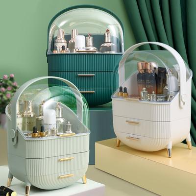 Fashion Large Capacity Cosmetic Storage Box Waterproof Dustproof Bath Desktop Beauty Makeup Organizer Skin Care Storage Drawer