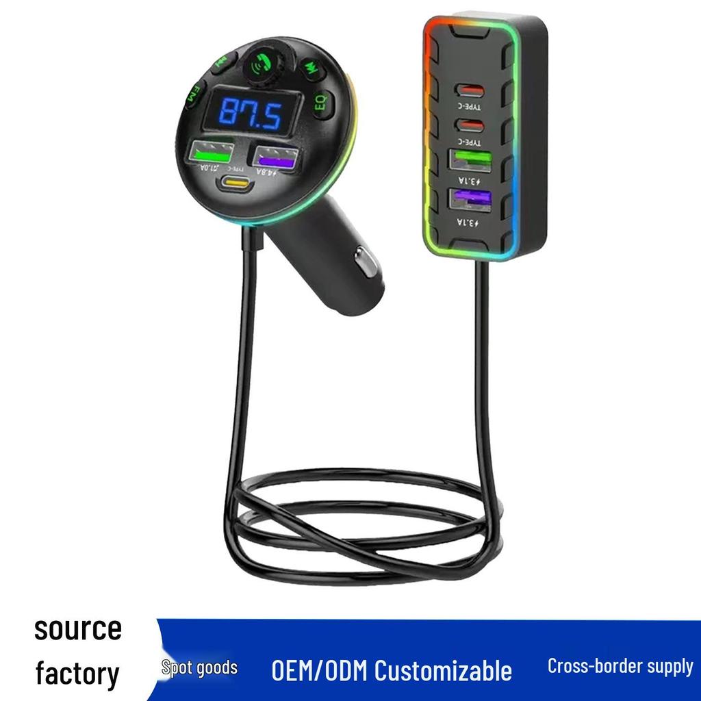 Q39MP Bluetooth Car FM Transmitter with Digital Display & QC3.0 Multifunctional Cigarette Lighter