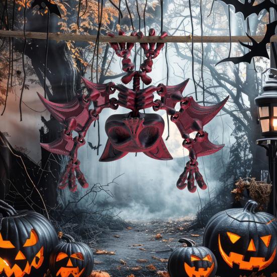 Figurină Liliac de Agățat Imprimată 3D Articulații Mobile Figurină Liliac Model Liliac Articulat