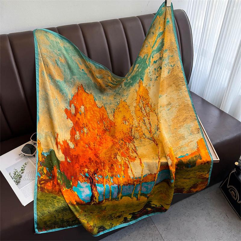 

90x90см, Принтованный платок для женщин, Квадратная шаль для дам, Мусульманская бандана, Хиджаб, Носовой платок, Солнцезащитный экран 90cmX90cm