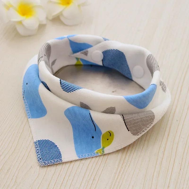 Śliniaki bawełniane dla niemowląt, śliniak trójkątny dla dziewczynek i chłopców z kreskówkowym wzorem, szalik do karmienia, kołnierz śliniak, pieluszka do odbijania, bandana, ręcznik do śliny