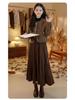 Gonna midi elegante a vita alta, linea ad A, da donna, Autunno/Inverno 2025, Ampio svaso, Design modellante.