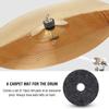 10pcs Jazz Drum Cymbal Felt Pads Musical Instrument Accessories Gray
