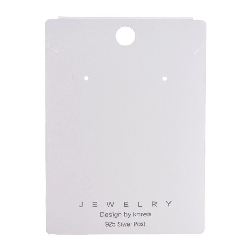 "Earrings & Necklace Silk Screen Cardboard Packaging with Art Logo"