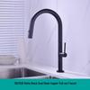 XuanYong Matte Black Pull-Out Kitchen Faucet
