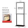 Outdoor Double-Pole Floor Standing Display Sign